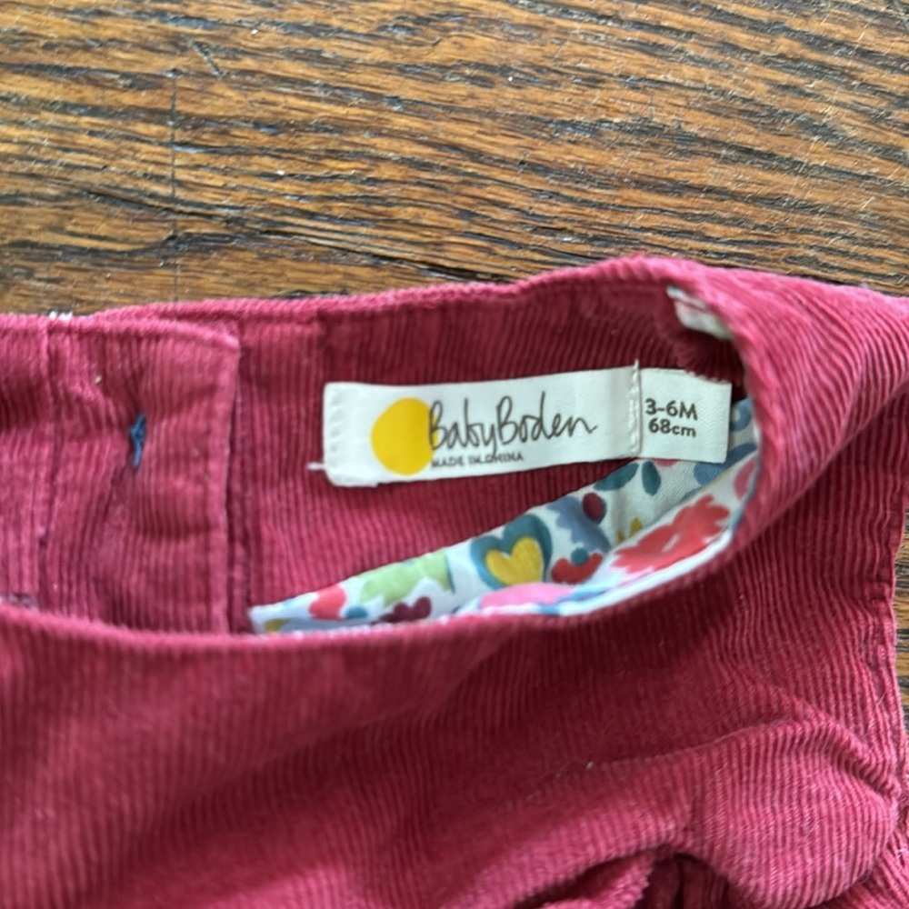 Baby Boden Teddy Bear Corduroy Dress - 3-6 months - Picture 3 of 5